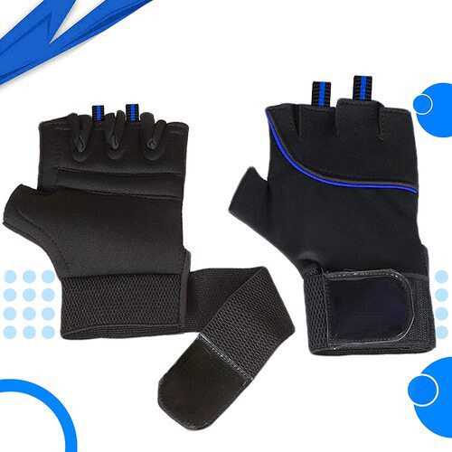 Gym Gloves with Wrist Support for Weightlifting, Fitness Training, Workout Exercises
