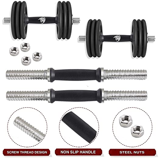 Start Build your Body with our Professional Rubber Dumbbells