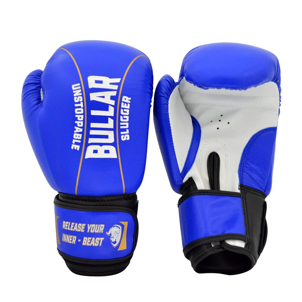 Bullar Unstoppable Slugger Boxing Gloves for Professional Training & Fighting - Blue